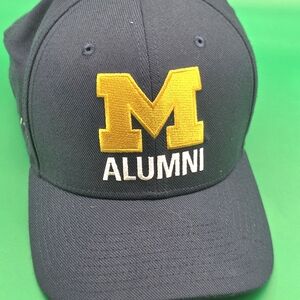 New Era Navy Cap with Gold and White Embroidery SZ 7 1/2